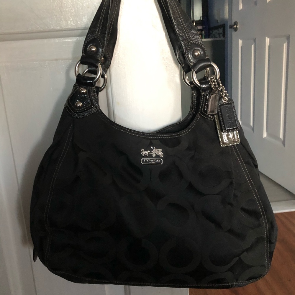 Coach black pocketbook